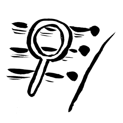a magnifying glass and a search engine results page, symbolizing SEO